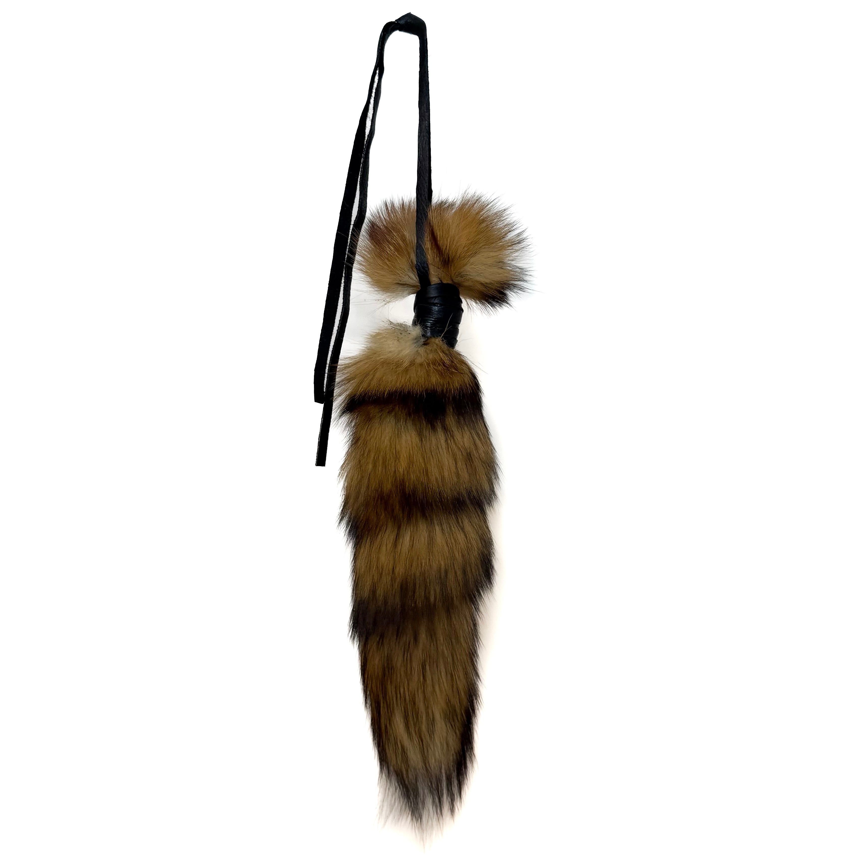 RED FOX TAIL KEYCHAIN