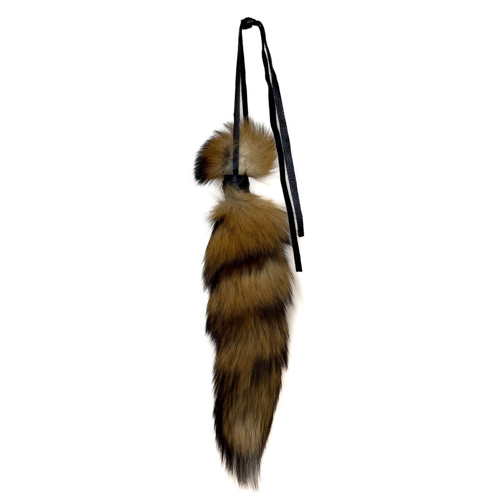 RED FOX TAIL KEYCHAIN