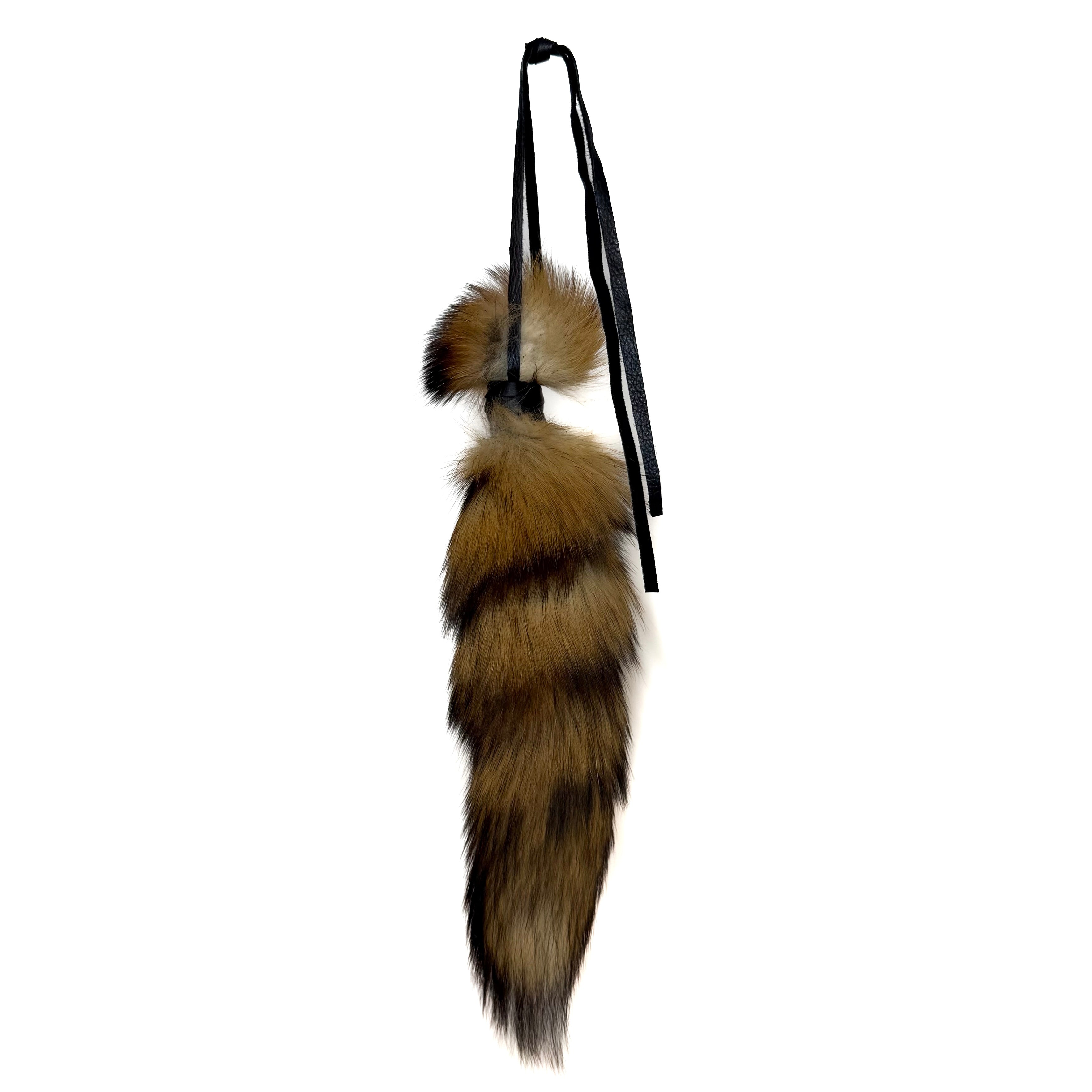 RED FOX TAIL KEYCHAIN