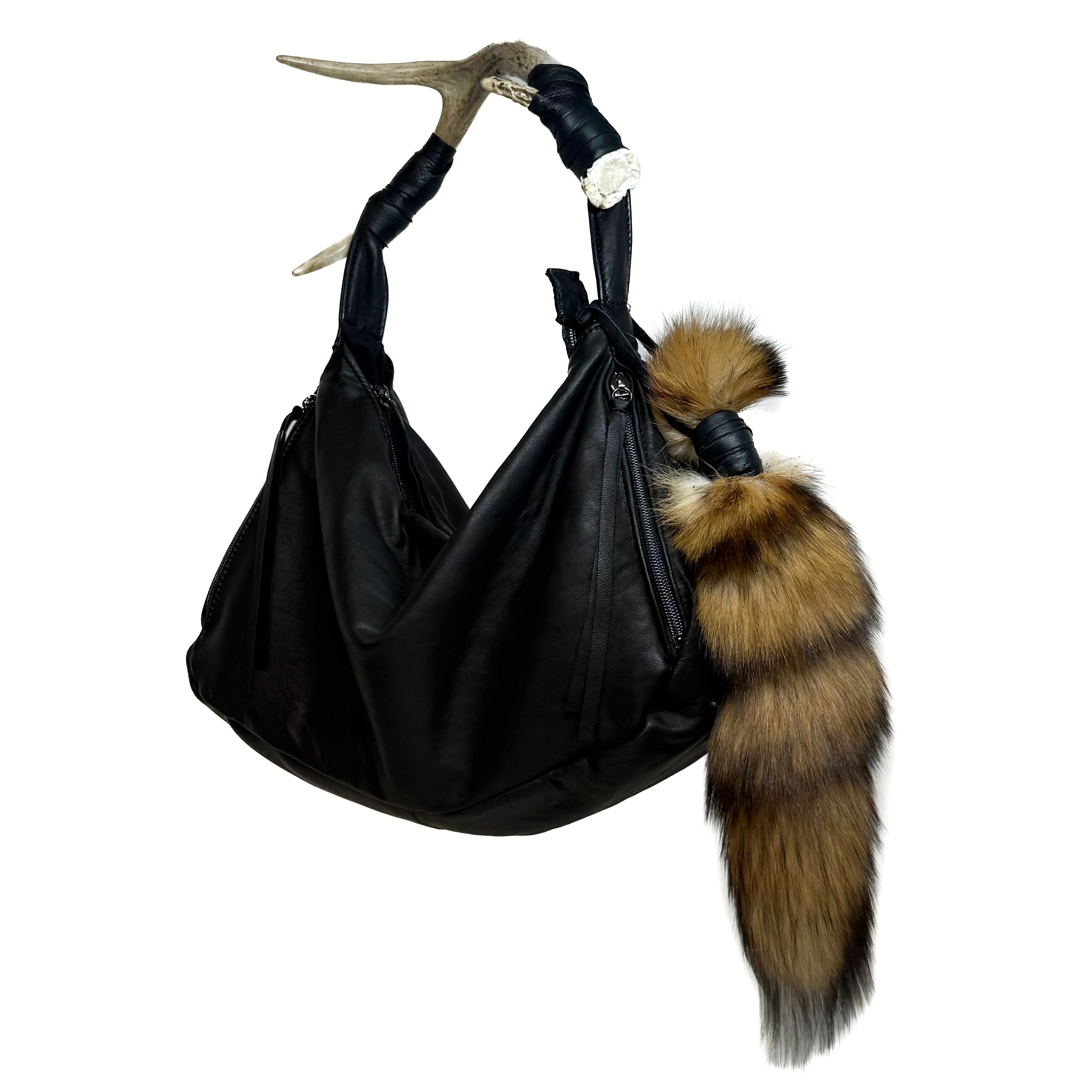 RED FOX TAIL KEYCHAIN