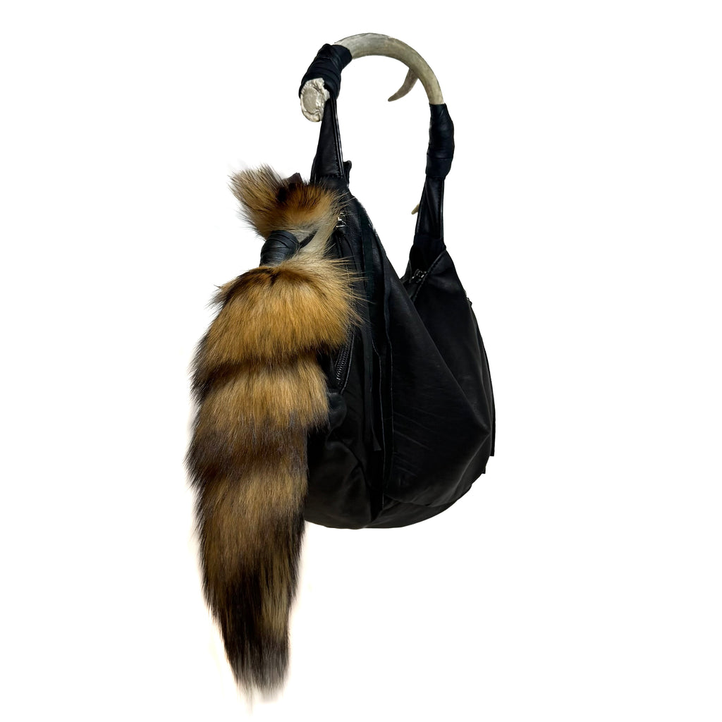 RED FOX TAIL KEYCHAIN