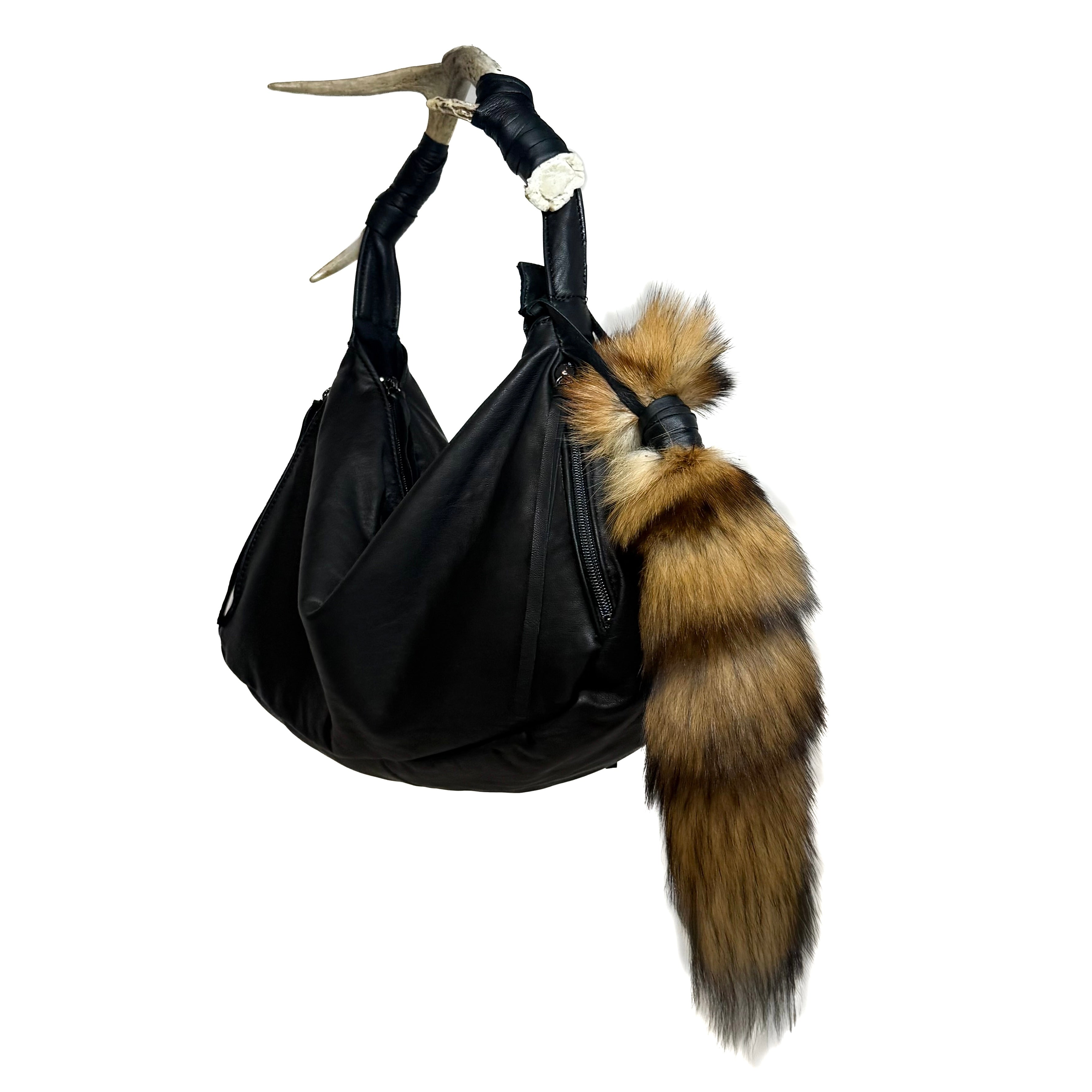 RED FOX TAIL KEYCHAIN