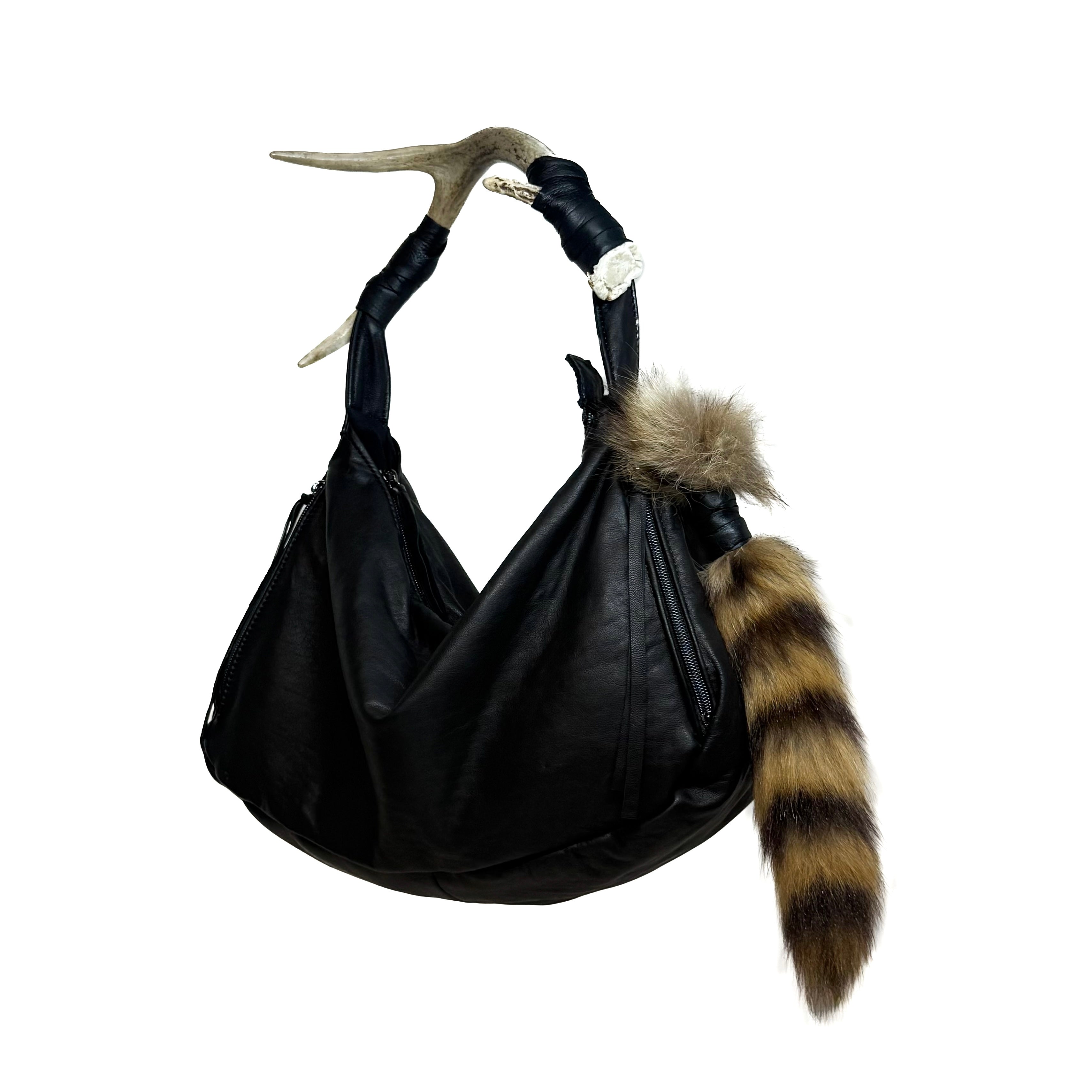 RACCOON TAIL KEYCHAIN