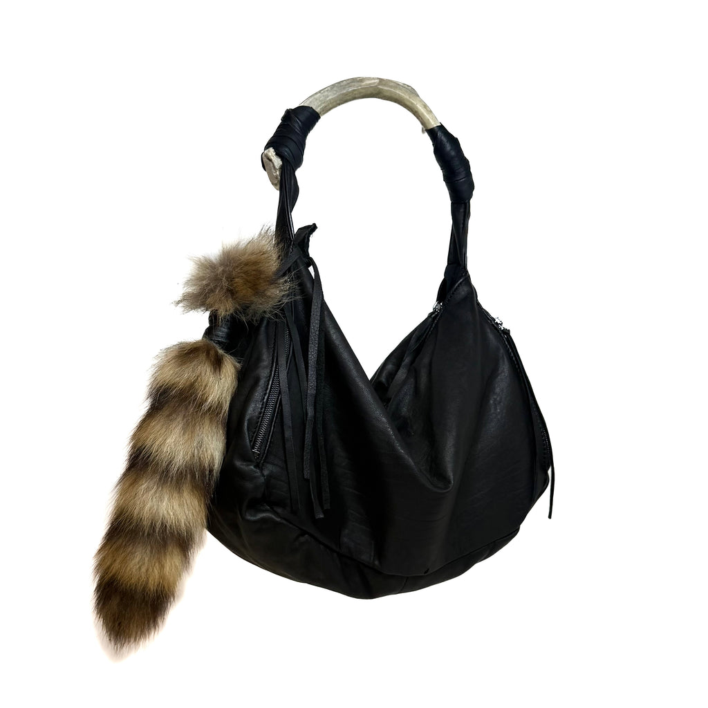 RACCOON TAIL KEYCHAIN