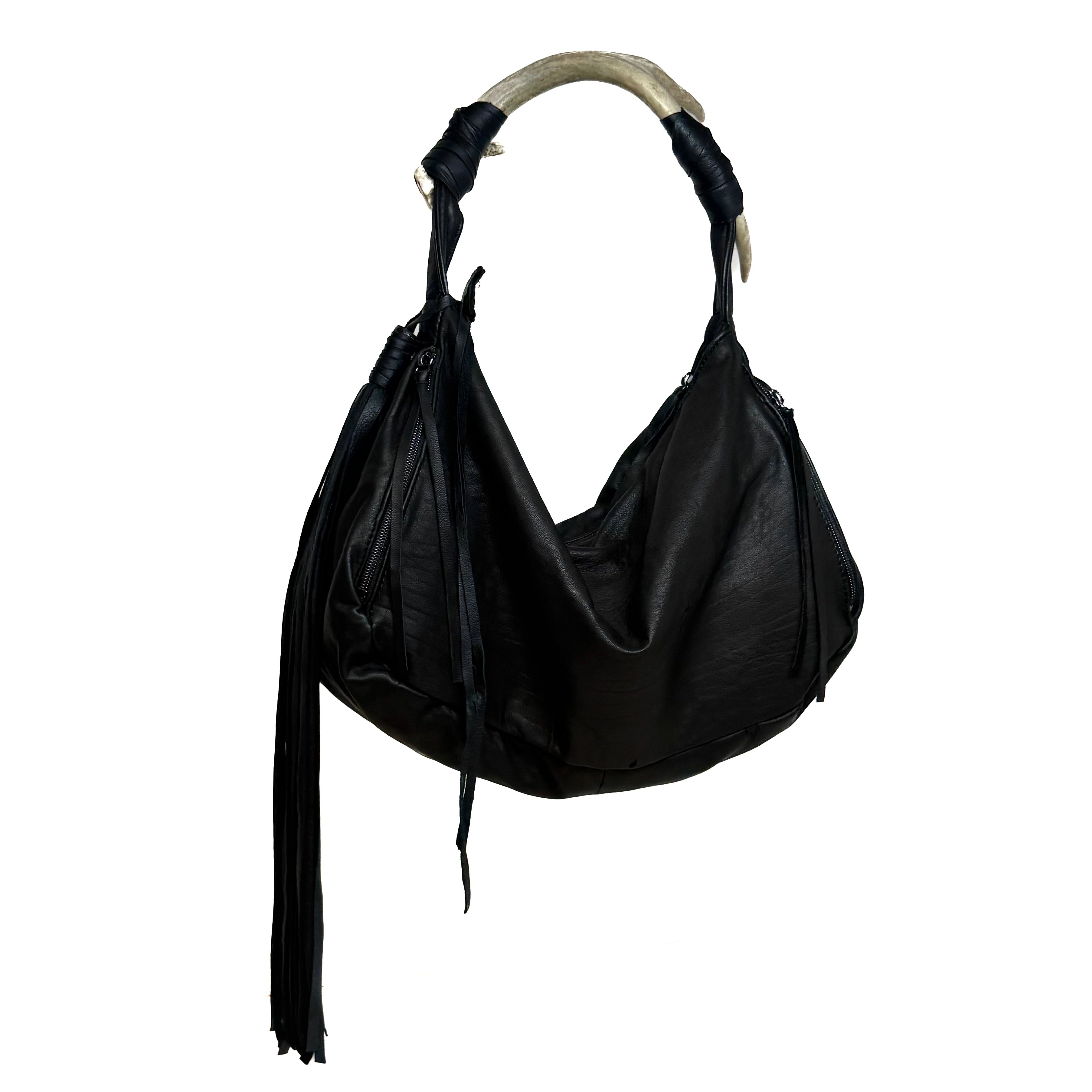 EXTRA LONG LEATHER TASSEL KEYCHAIN