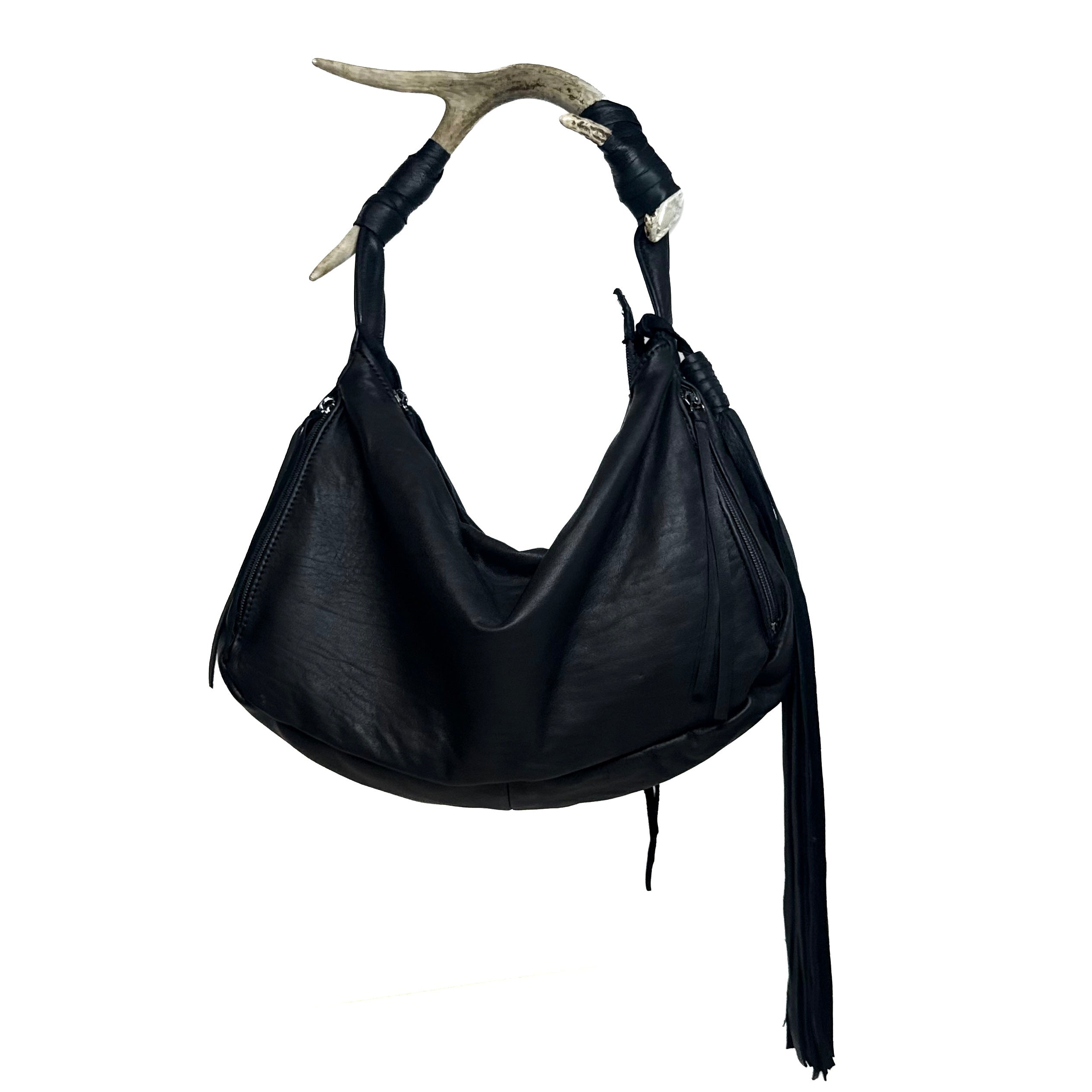 EXTRA LONG LEATHER TASSEL KEYCHAIN