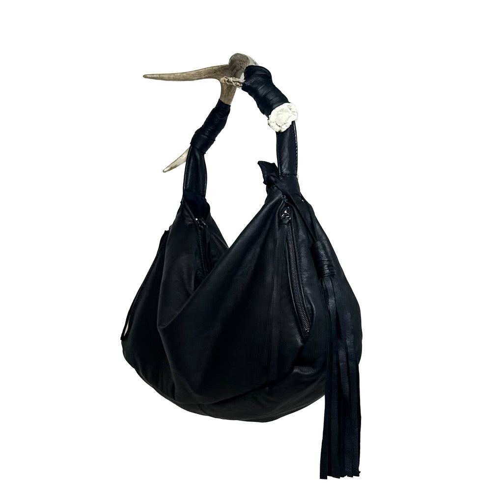 LEATHER TASSEL KEYCHAIN