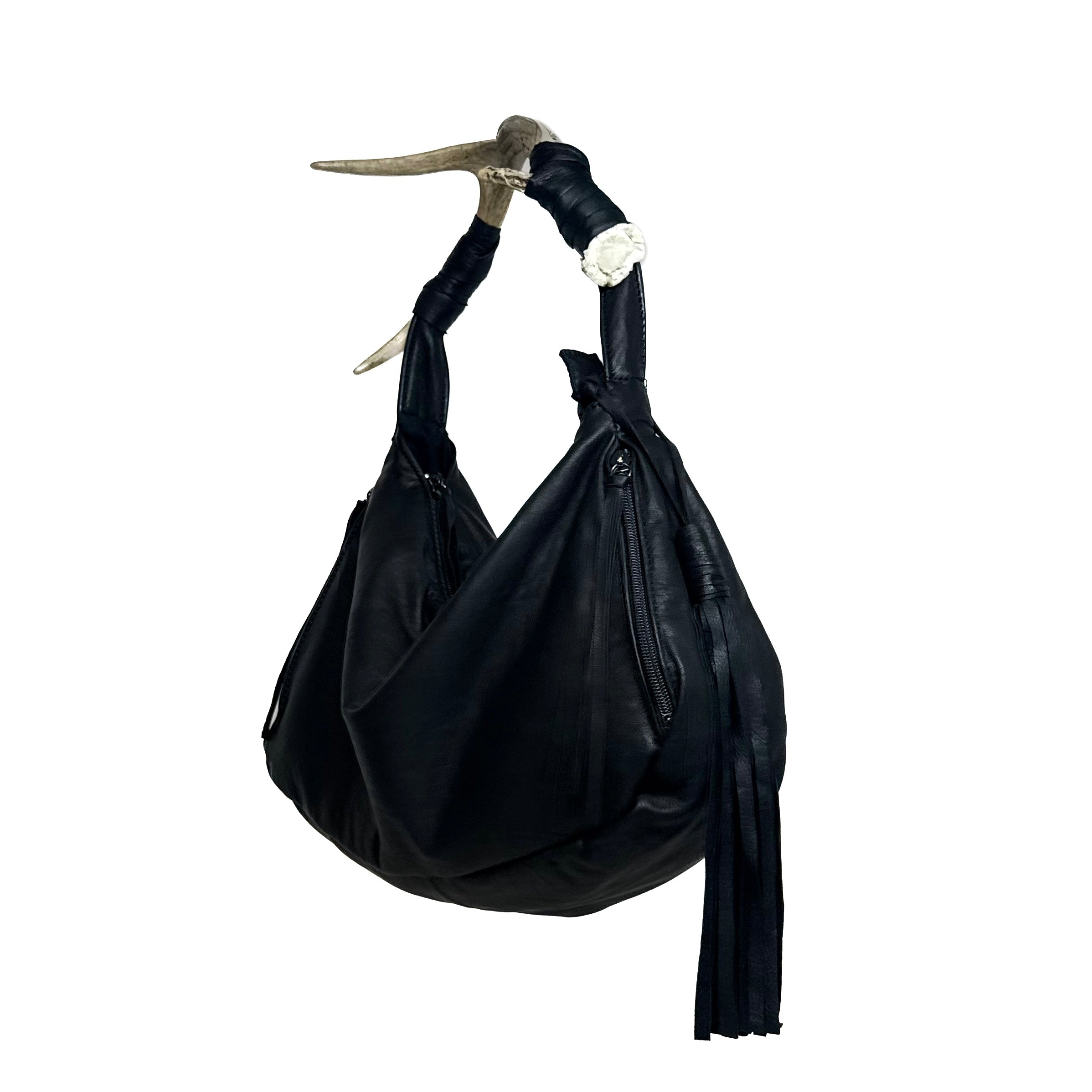LEATHER TASSEL KEYCHAIN