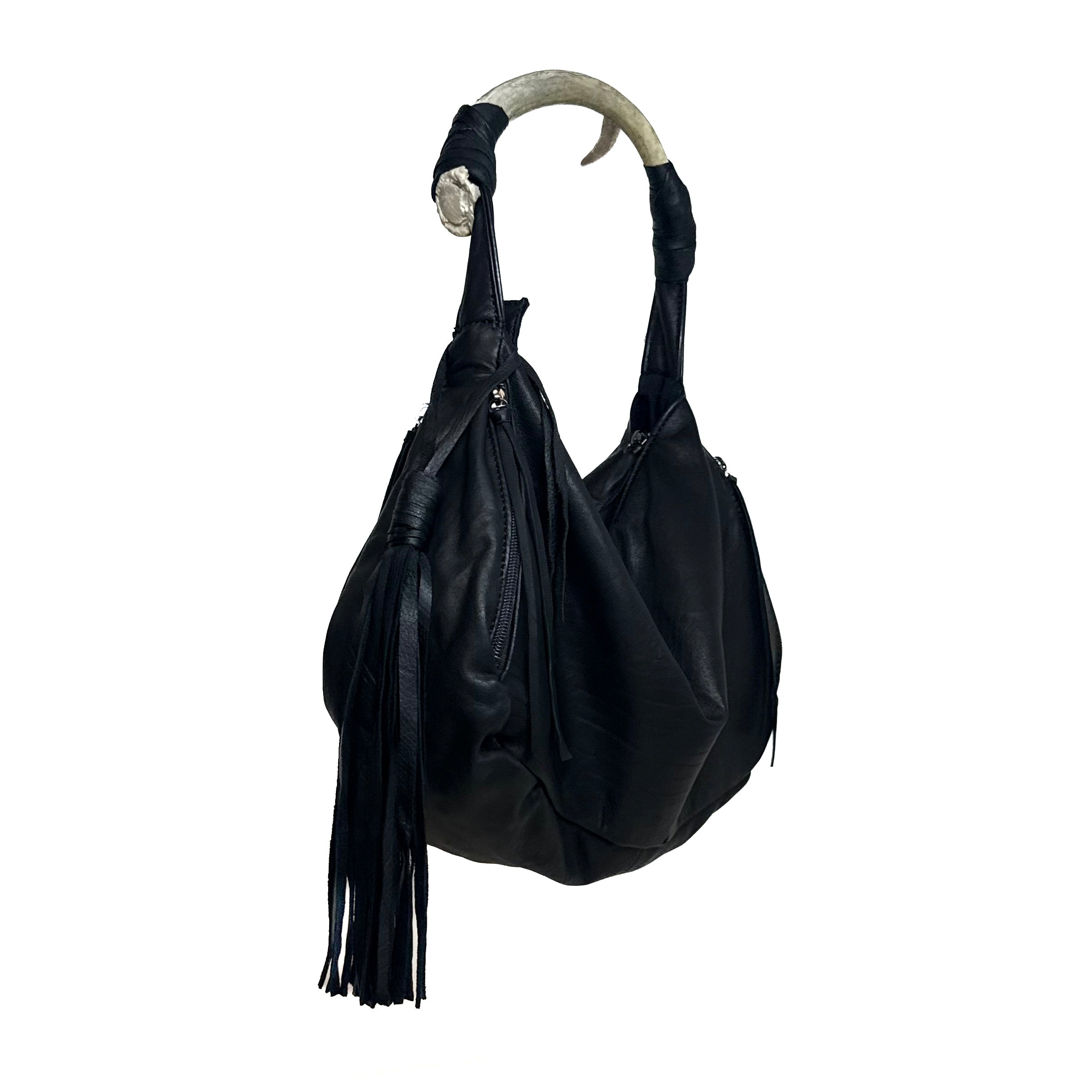 LEATHER TASSEL KEYCHAIN