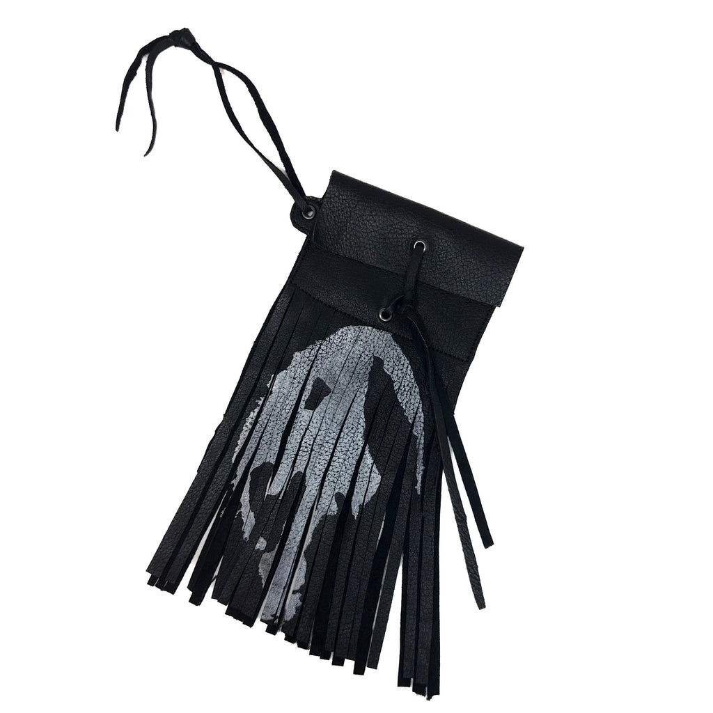 LOGO FRINGE CARDHOLDER KEYCHAIN