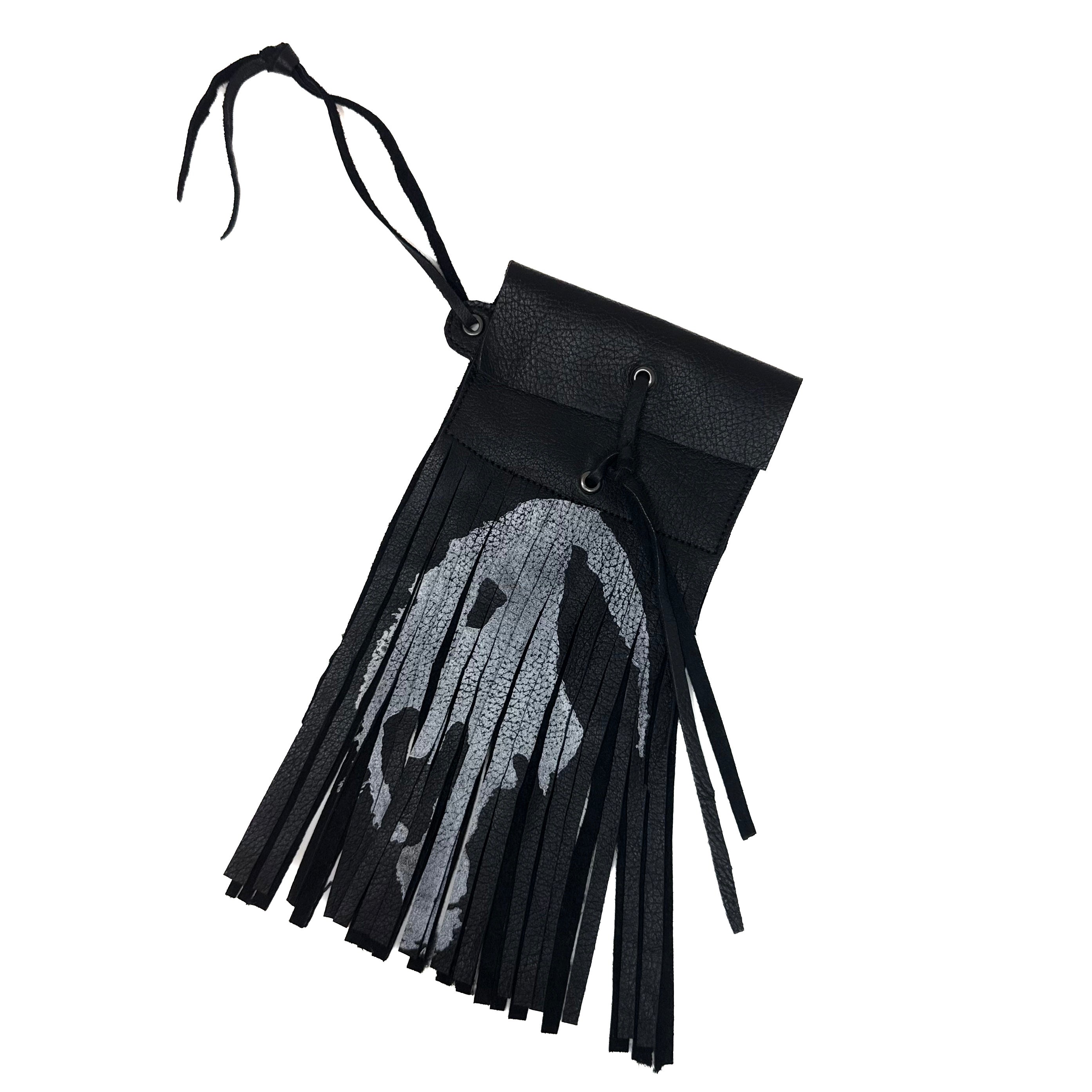 LOGO FRINGE CARDHOLDER KEYCHAIN