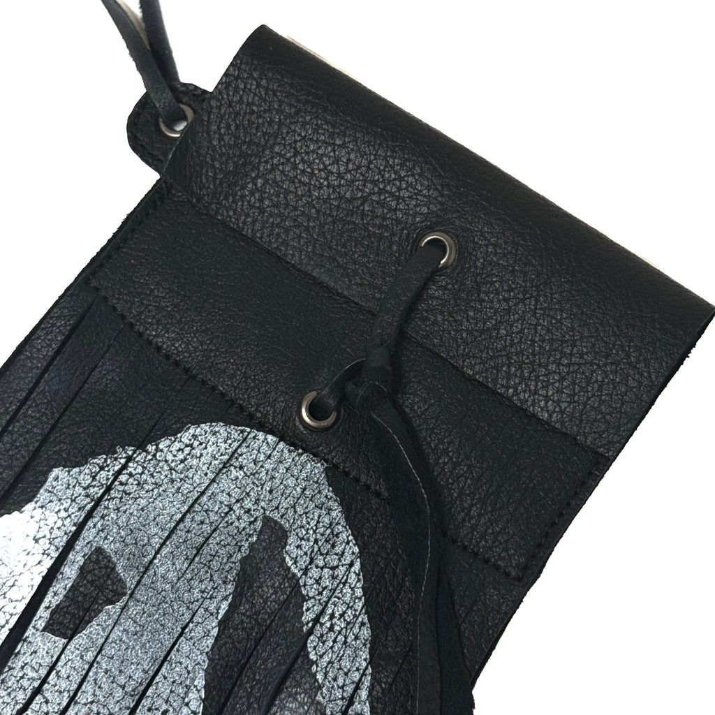 LOGO FRINGE CARDHOLDER KEYCHAIN