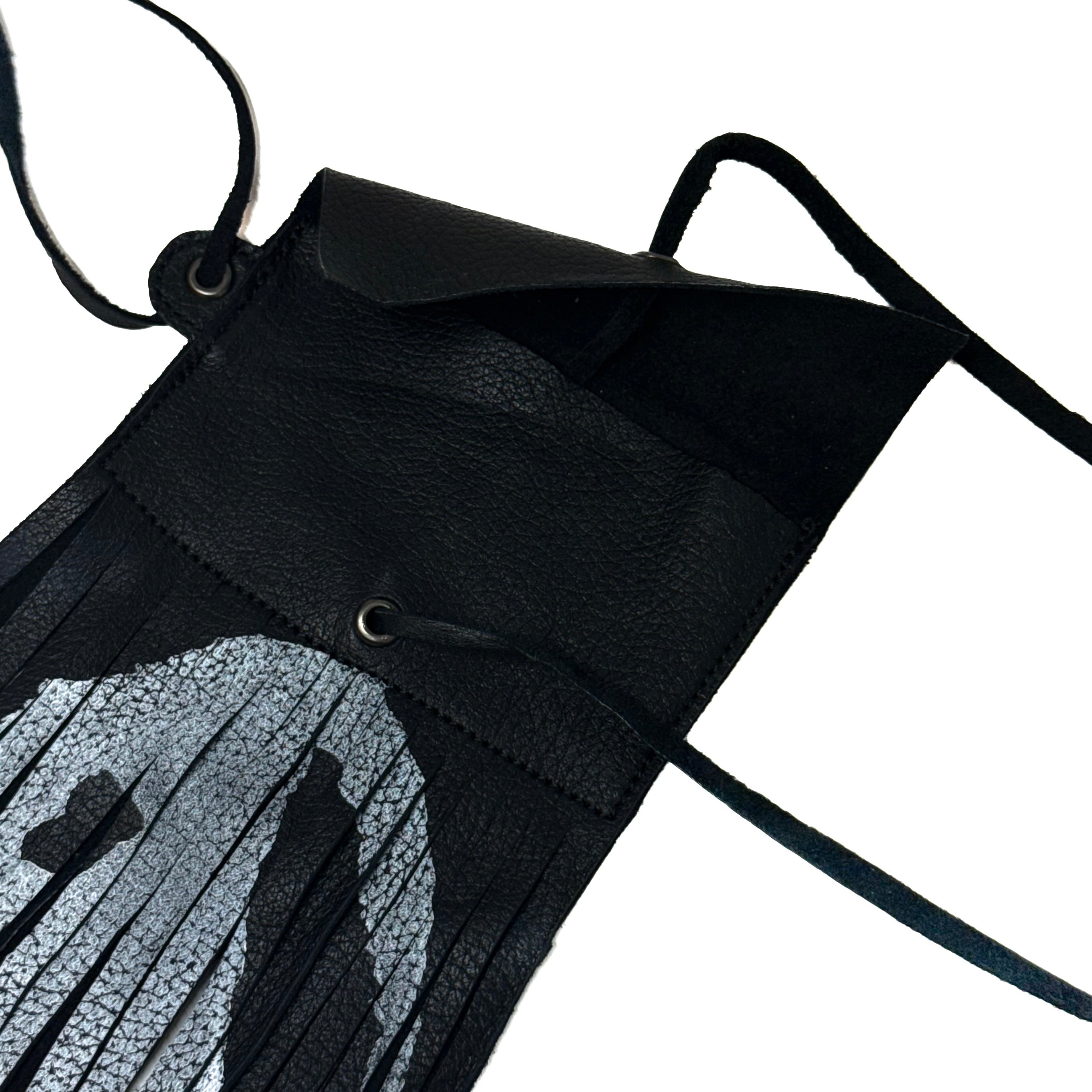 LOGO FRINGE CARDHOLDER KEYCHAIN