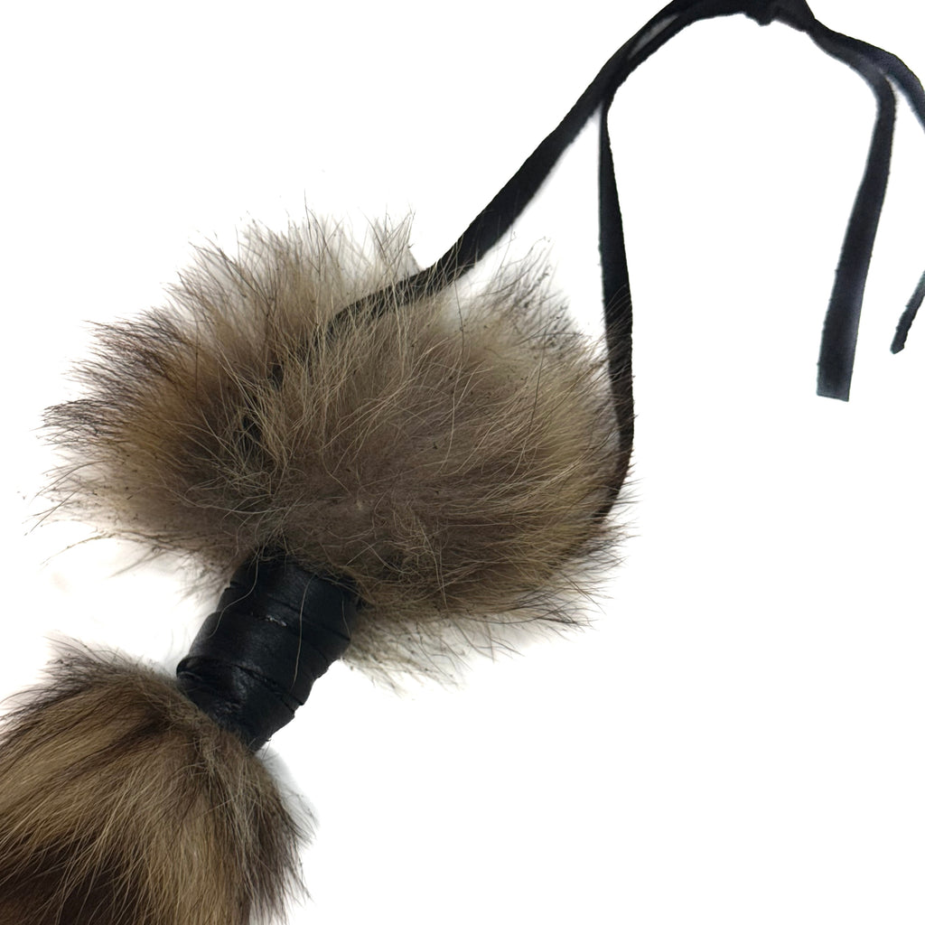 RACCOON TAIL KEYCHAIN