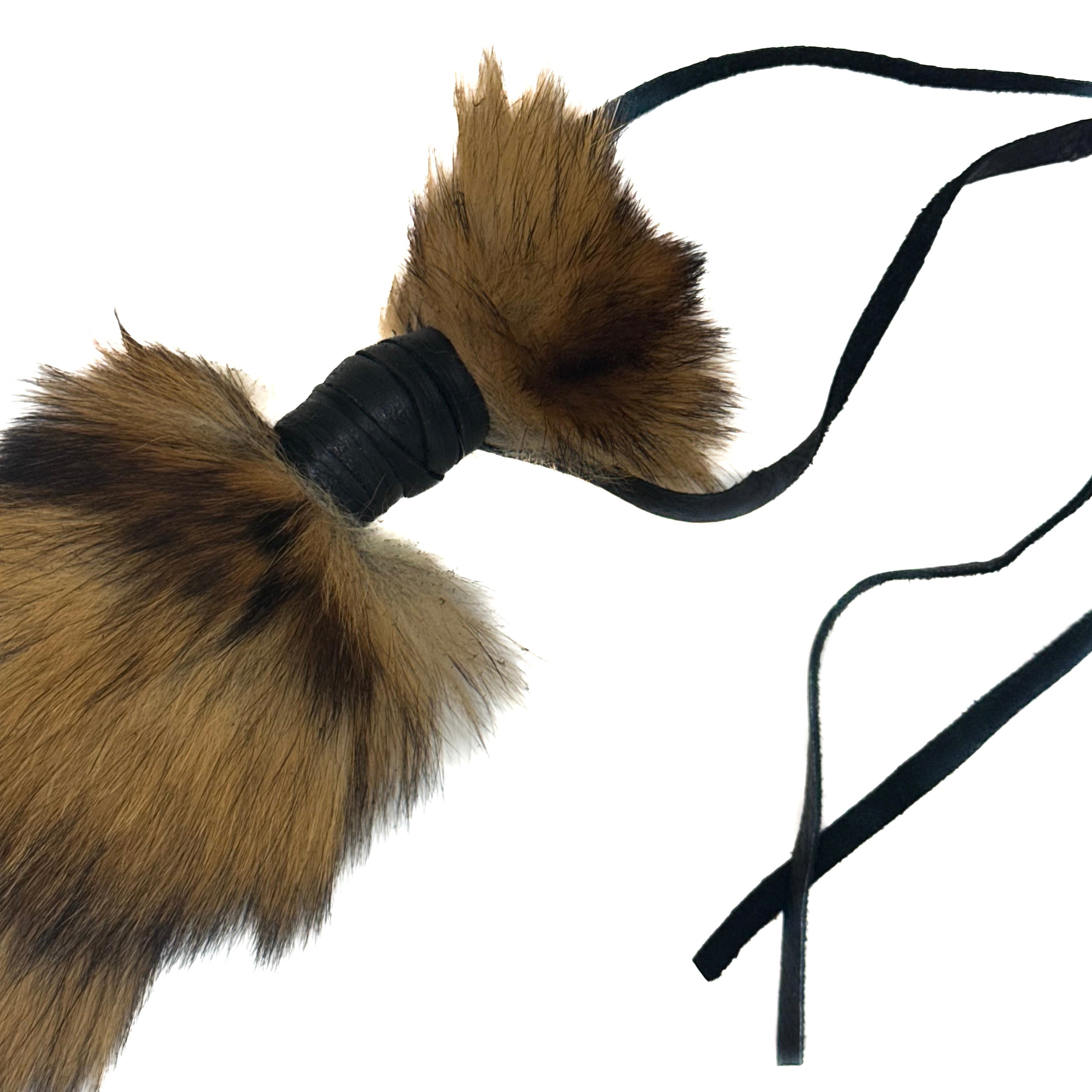 RED FOX TAIL KEYCHAIN